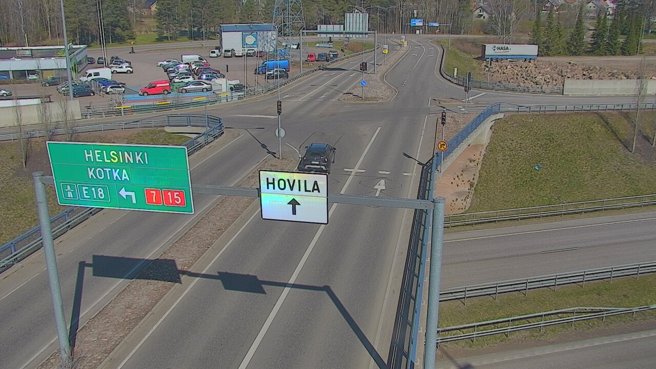 Weather Camera Image Väg 7 Kotka, Jumalniemi, Kotka, Kymenlaakso