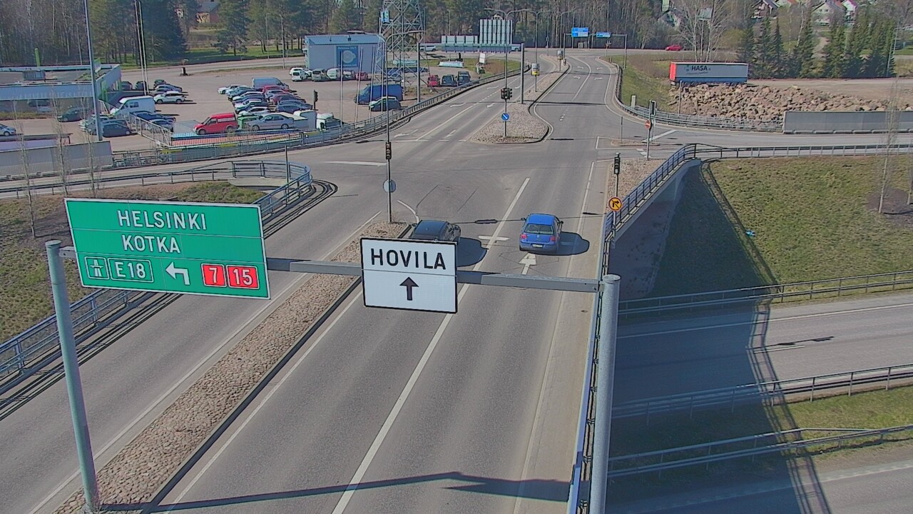 Weather Camera Image Väg 7 Kotka, Jumalniemi, Kotka, Kymenlaakso