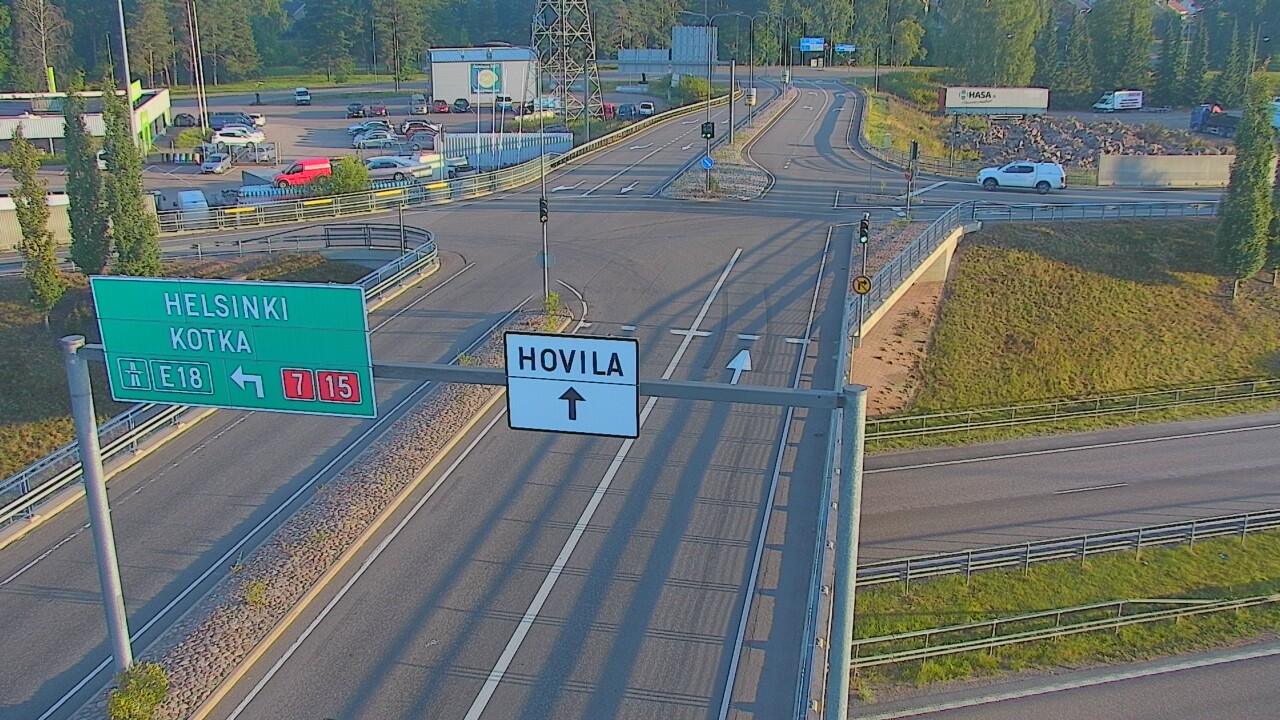 Weather Camera Image Väg 7 Kotka, Jumalniemi, Kotka, Kymenlaakso
