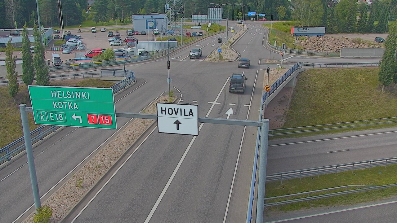 Weather Camera Image Väg 7 Kotka, Jumalniemi, Kotka, Kymenlaakso