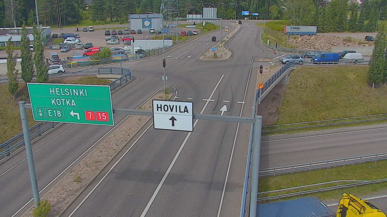 Weather Camera Image Väg 7 Kotka, Jumalniemi, Kotka, Kymenlaakso