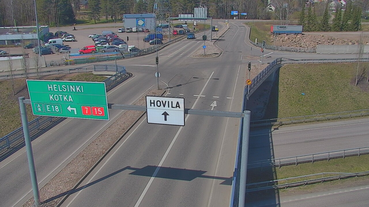 Weather Camera Image Väg 7 Kotka, Jumalniemi, Kotka, Kymenlaakso
