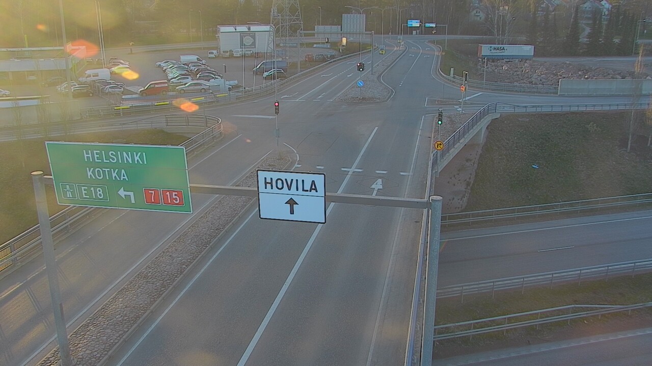 Weather Camera Image Väg 7 Kotka, Jumalniemi, Kotka, Kymenlaakso