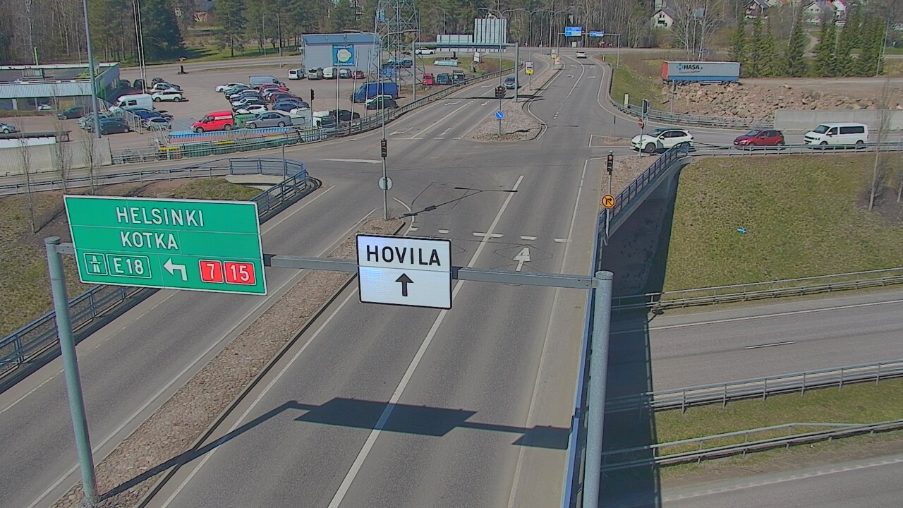 Weather Camera Image Väg 7 Kotka, Jumalniemi, Kotka, Kymenlaakso