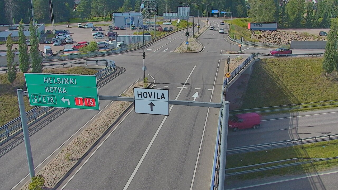 Weather Camera Image Väg 7 Kotka, Jumalniemi, Kotka, Kymenlaakso