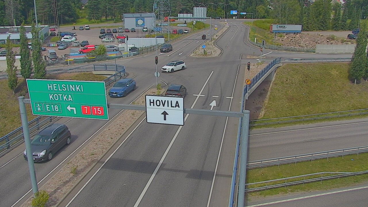 Weather Camera Image Väg 7 Kotka, Jumalniemi, Kotka, Kymenlaakso