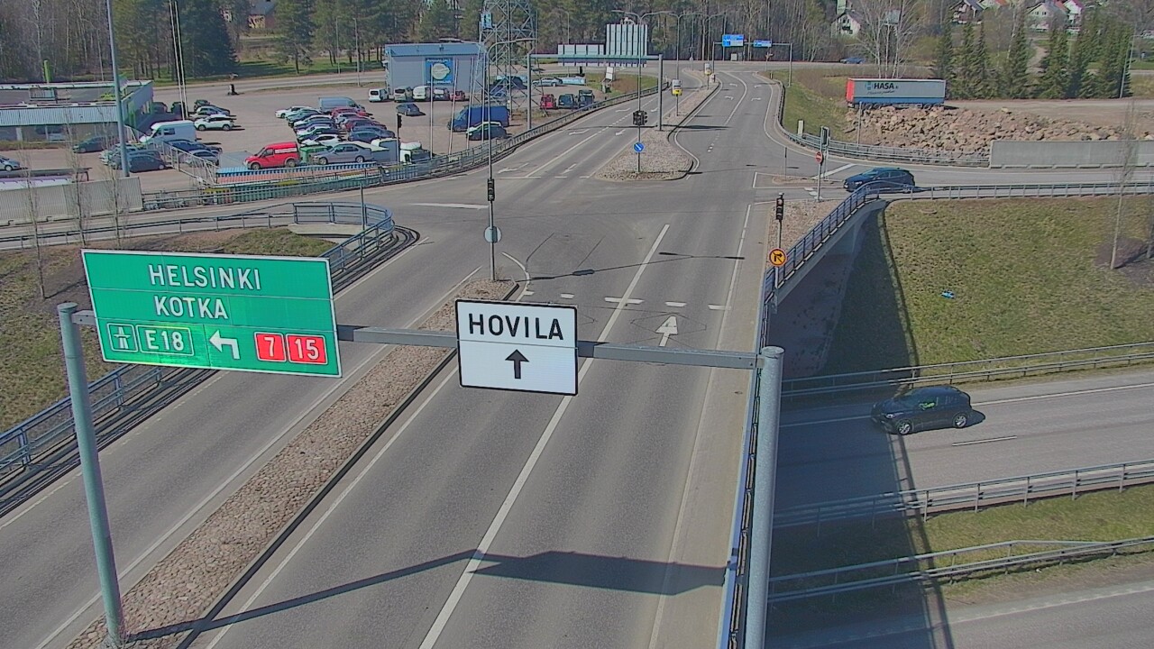 Weather Camera Image Väg 7 Kotka, Jumalniemi, Kotka, Kymenlaakso