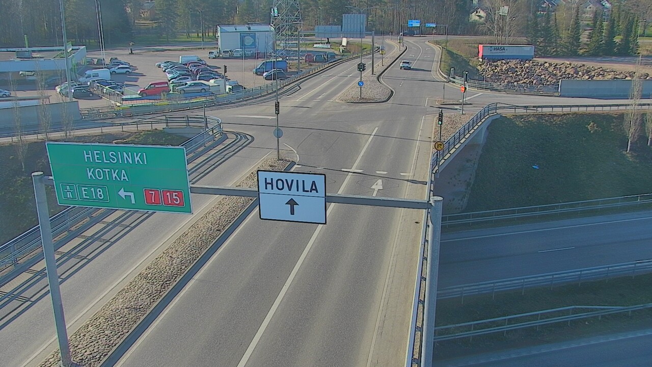 Weather Camera Image Väg 7 Kotka, Jumalniemi, Kotka, Kymenlaakso