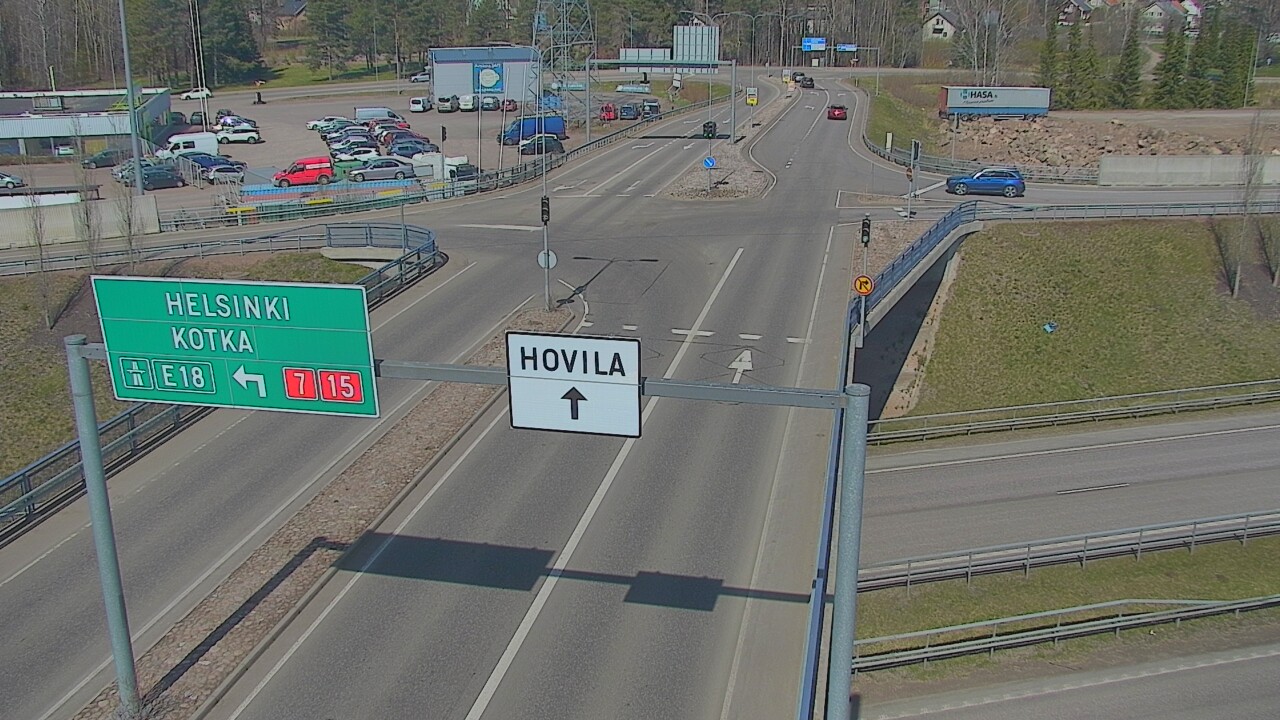 Weather Camera Image Väg 7 Kotka, Jumalniemi, Kotka, Kymenlaakso