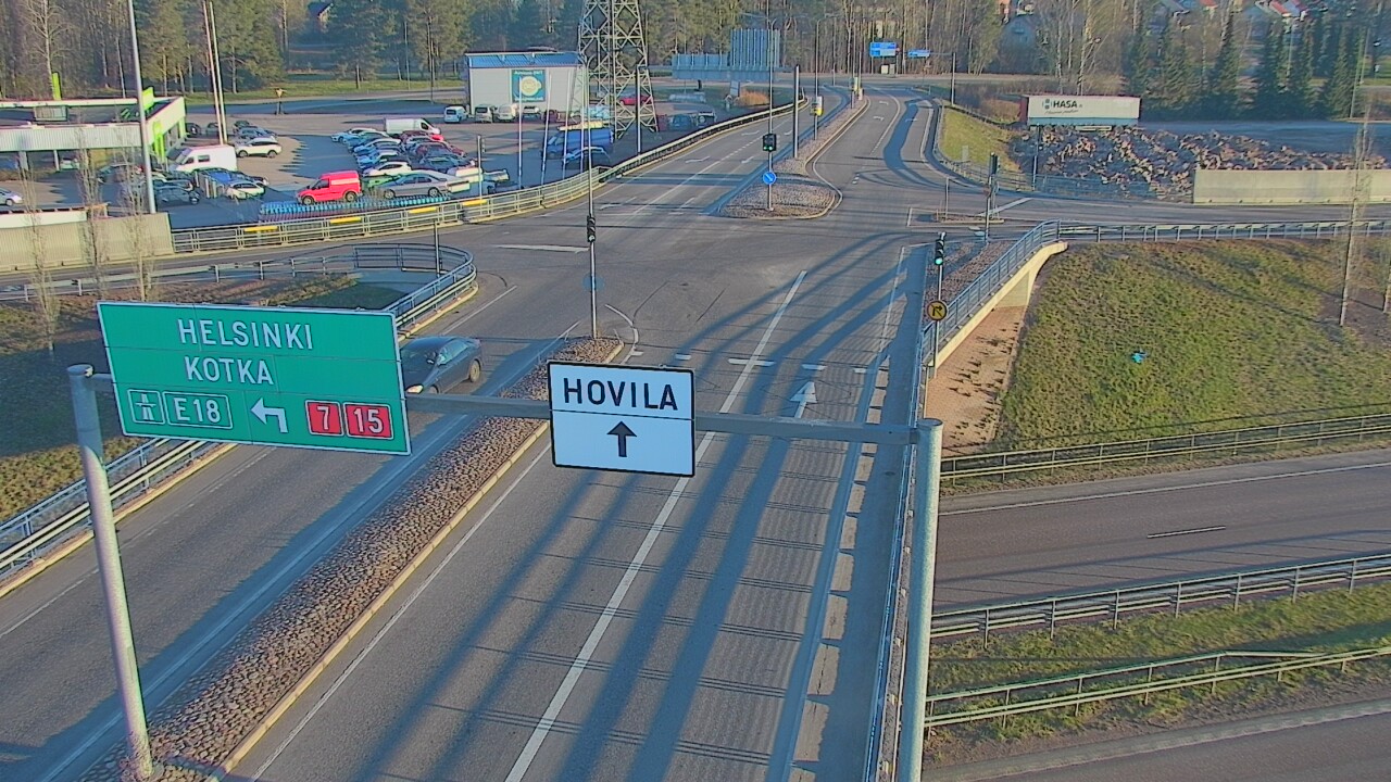 Weather Camera Image Väg 7 Kotka, Jumalniemi, Kotka, Kymenlaakso