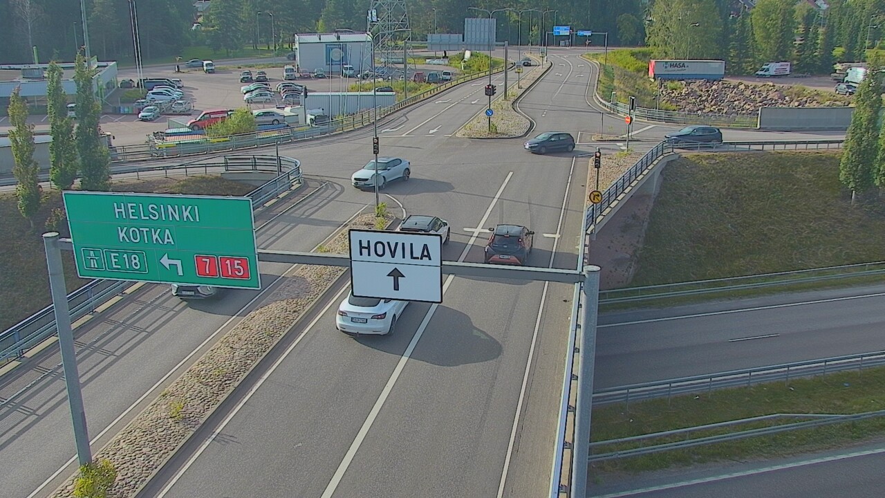 Weather Camera Image Väg 7 Kotka, Jumalniemi, Kotka, Kymenlaakso