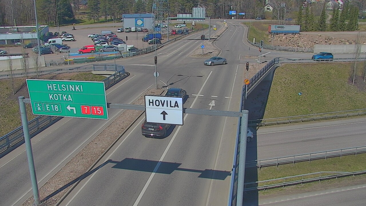 Weather Camera Image Väg 7 Kotka, Jumalniemi, Kotka, Kymenlaakso