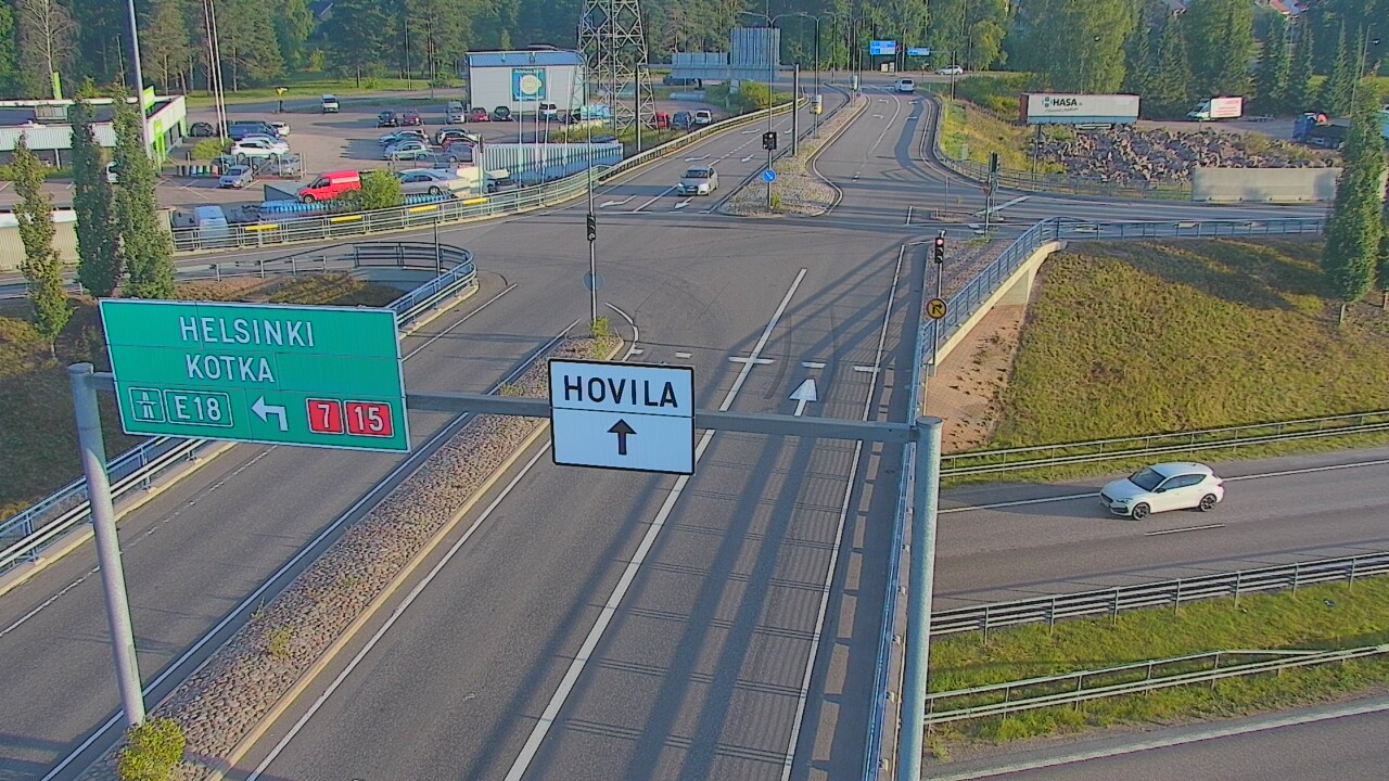 Weather Camera Image Väg 7 Kotka, Jumalniemi, Kotka, Kymenlaakso