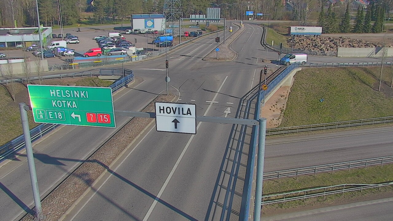 Weather Camera Image Väg 7 Kotka, Jumalniemi, Kotka, Kymenlaakso