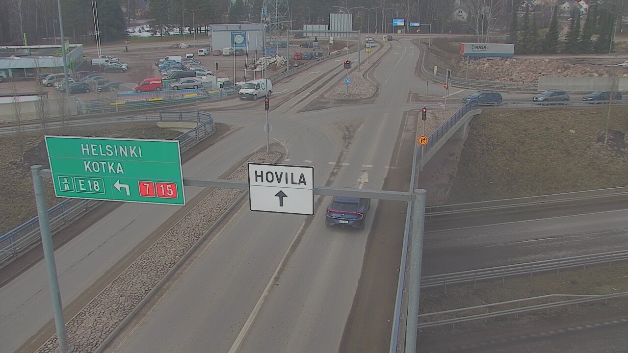 Weather Camera Image Väg 7 Kotka, Jumalniemi, Kotka, Kymenlaakso