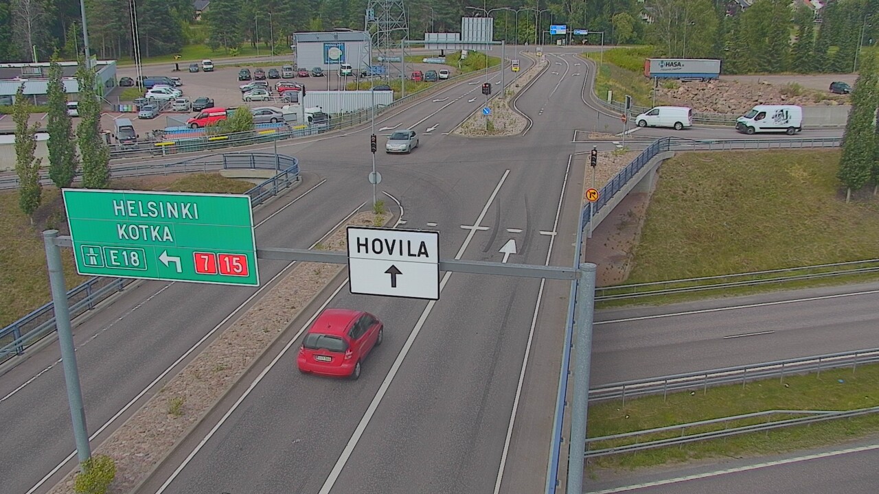 Weather Camera Image Väg 7 Kotka, Jumalniemi, Kotka, Kymenlaakso