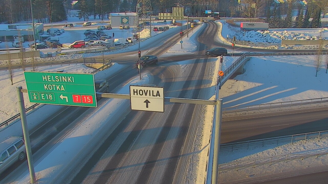 Weather Camera Image Väg 7 Kotka, Jumalniemi, Kotka, Kymenlaakso