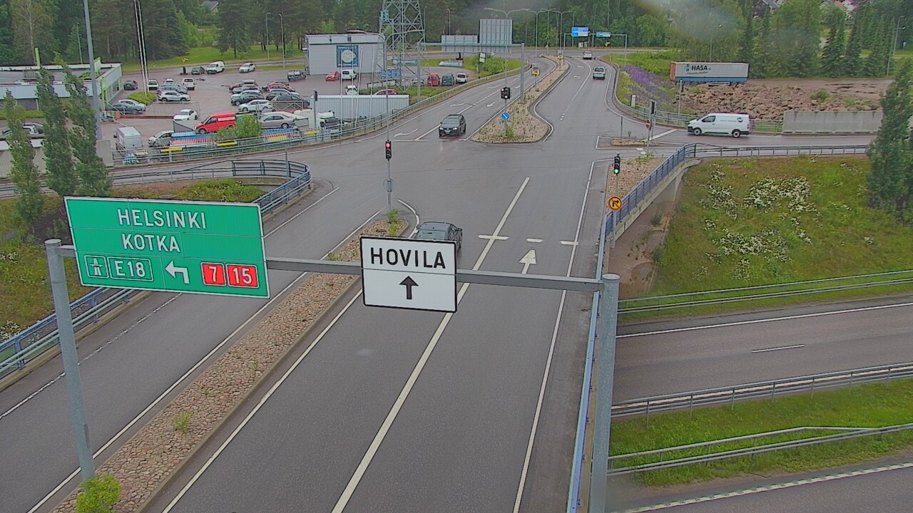 Weather Camera Image Väg 7 Kotka, Jumalniemi, Kotka, Kymenlaakso