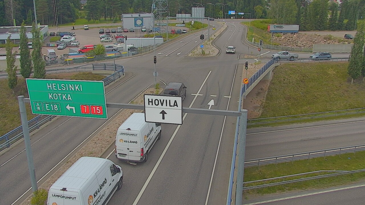 Weather Camera Image Väg 7 Kotka, Jumalniemi, Kotka, Kymenlaakso