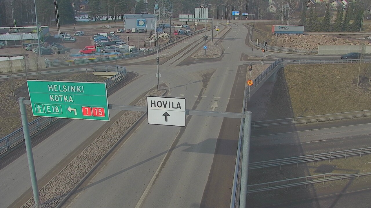 Weather Camera Image Väg 7 Kotka, Jumalniemi, Kotka, Kymenlaakso