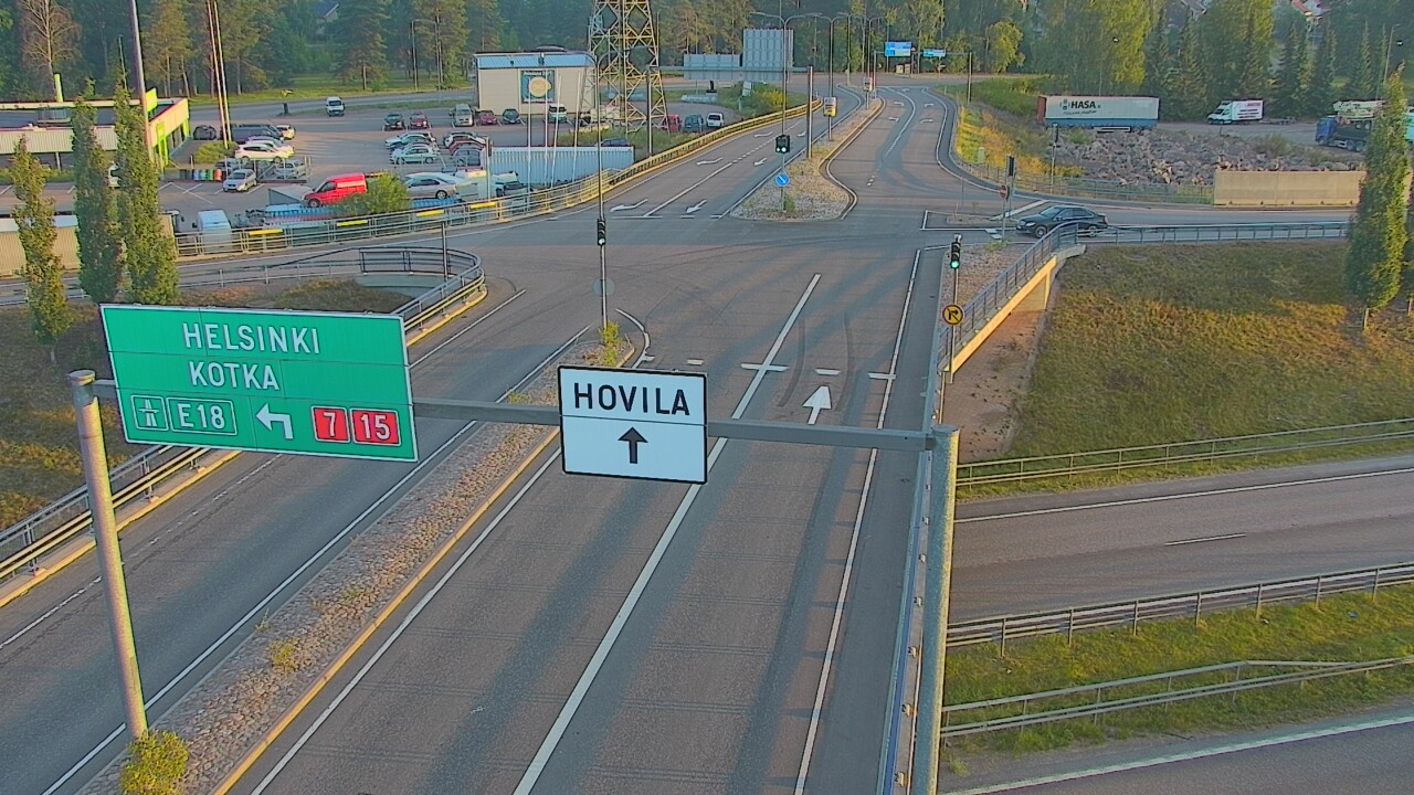 Weather Camera Image Väg 7 Kotka, Jumalniemi, Kotka, Kymenlaakso
