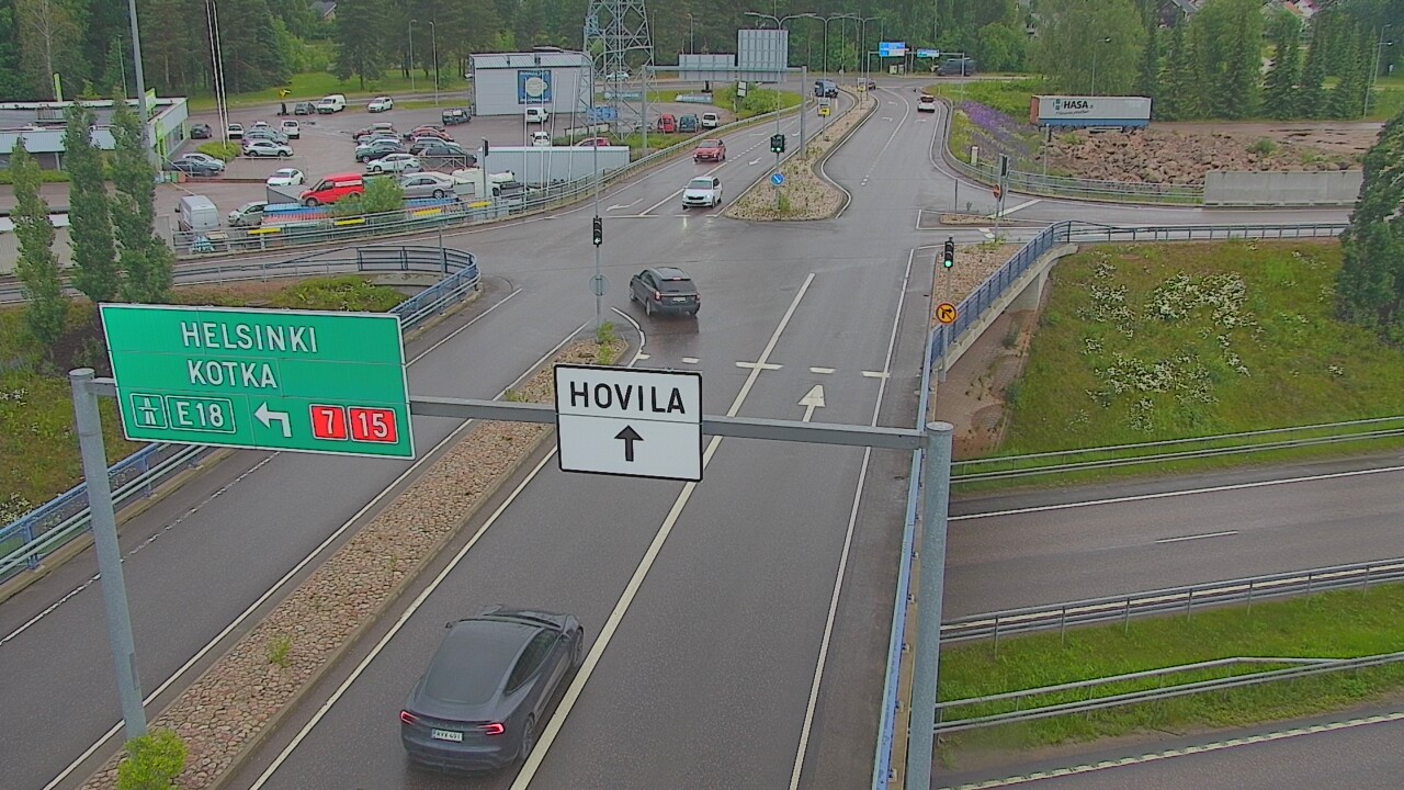 Weather Camera Image Väg 7 Kotka, Jumalniemi, Kotka, Kymenlaakso