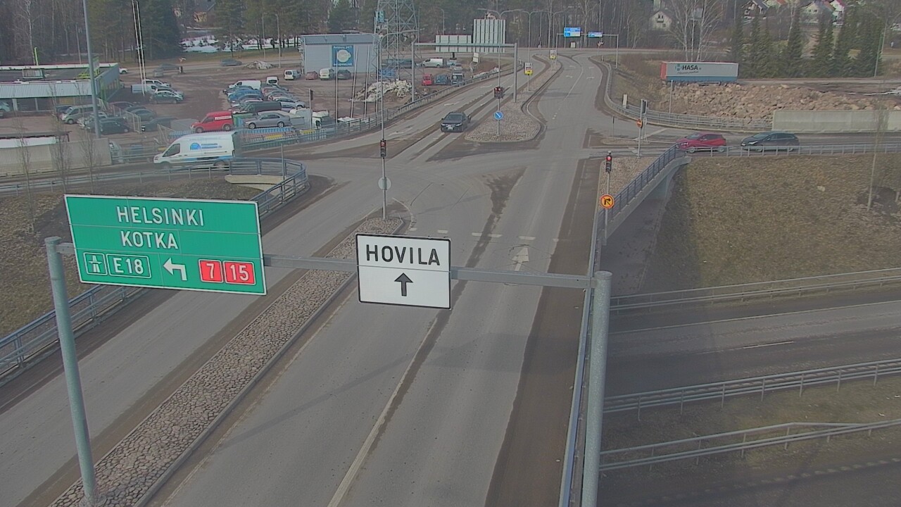 Weather Camera Image Väg 7 Kotka, Jumalniemi, Kotka, Kymenlaakso