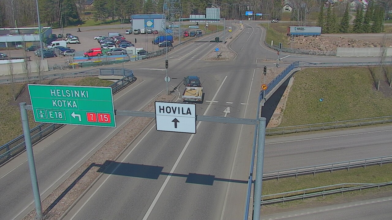 Weather Camera Image Väg 7 Kotka, Jumalniemi, Kotka, Kymenlaakso