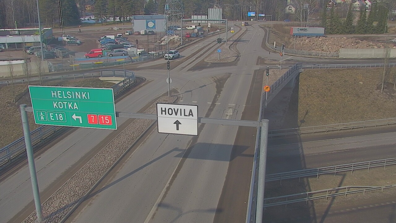 Weather Camera Image Väg 7 Kotka, Jumalniemi, Kotka, Kymenlaakso