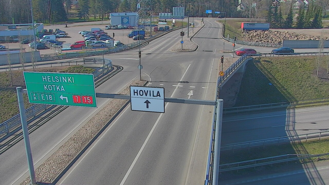 Weather Camera Image Väg 7 Kotka, Jumalniemi, Kotka, Kymenlaakso