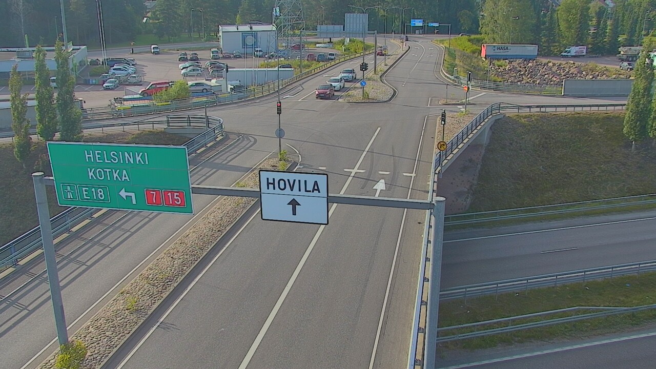 Weather Camera Image Väg 7 Kotka, Jumalniemi, Kotka, Kymenlaakso