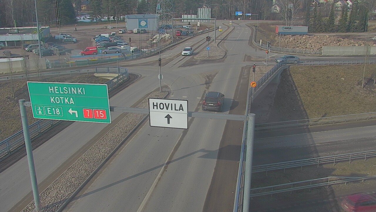 Weather Camera Image Väg 7 Kotka, Jumalniemi, Kotka, Kymenlaakso