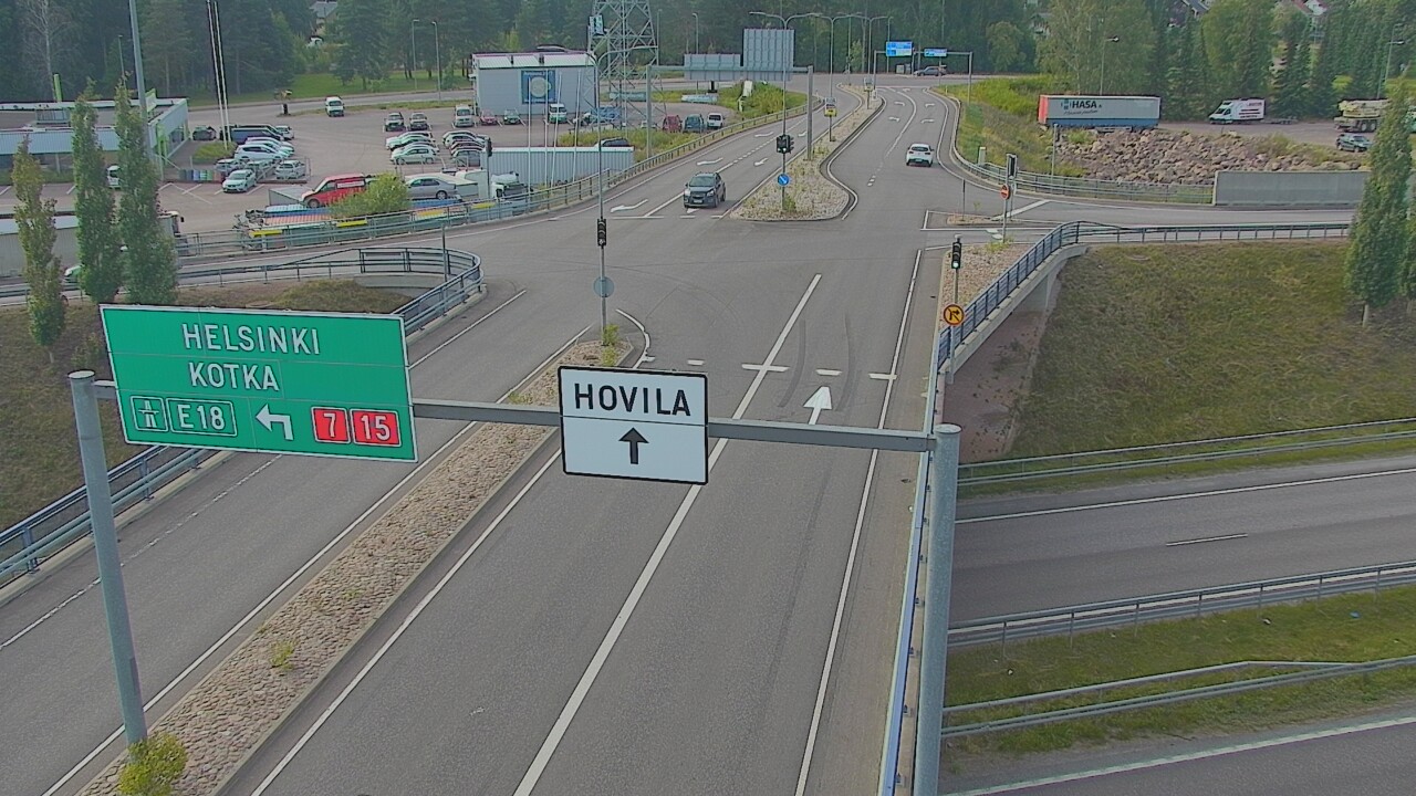 Weather Camera Image Väg 7 Kotka, Jumalniemi, Kotka, Kymenlaakso