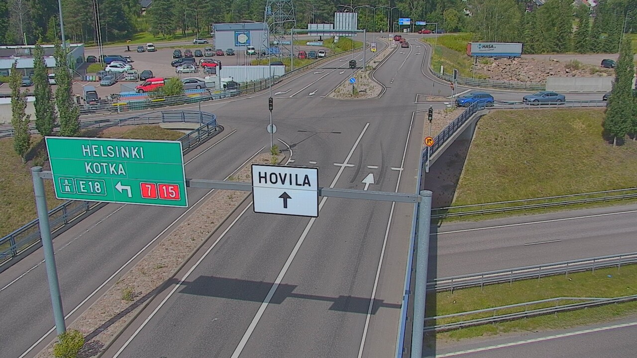 Weather Camera Image Väg 7 Kotka, Jumalniemi, Kotka, Kymenlaakso