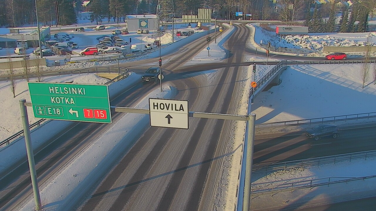 Weather Camera Image Väg 7 Kotka, Jumalniemi, Kotka, Kymenlaakso