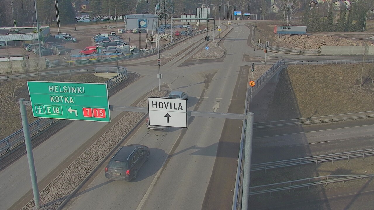 Weather Camera Image Väg 7 Kotka, Jumalniemi, Kotka, Kymenlaakso