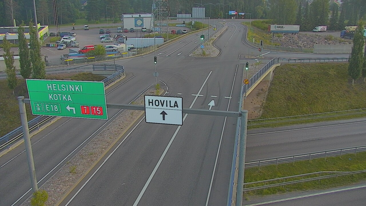 Weather Camera Image Väg 7 Kotka, Jumalniemi, Kotka, Kymenlaakso