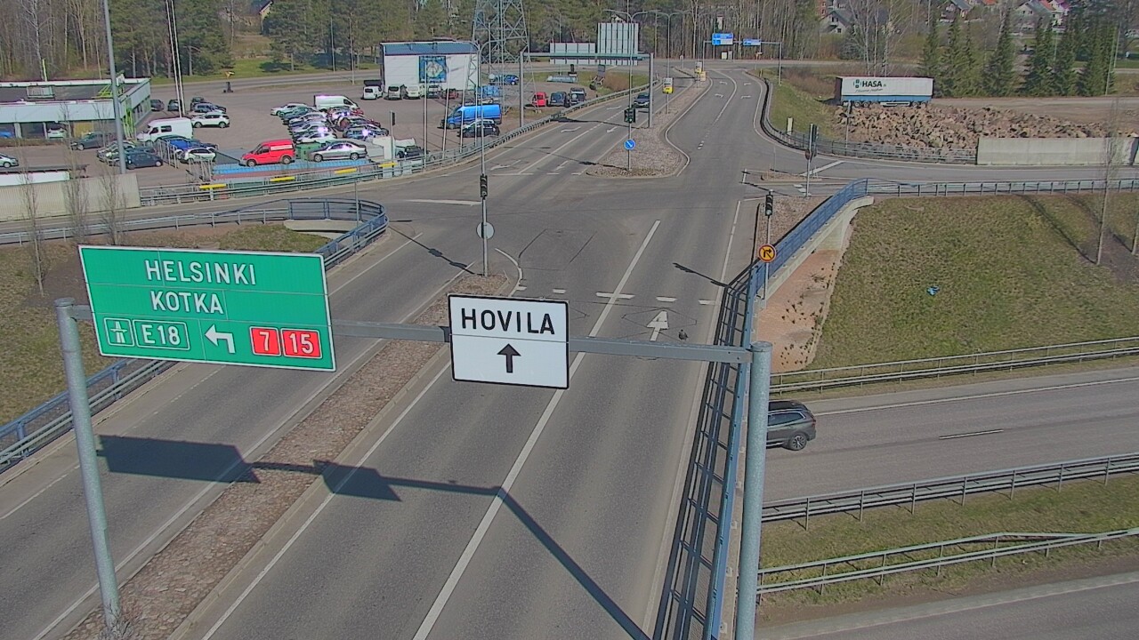 Weather Camera Image Väg 7 Kotka, Jumalniemi, Kotka, Kymenlaakso