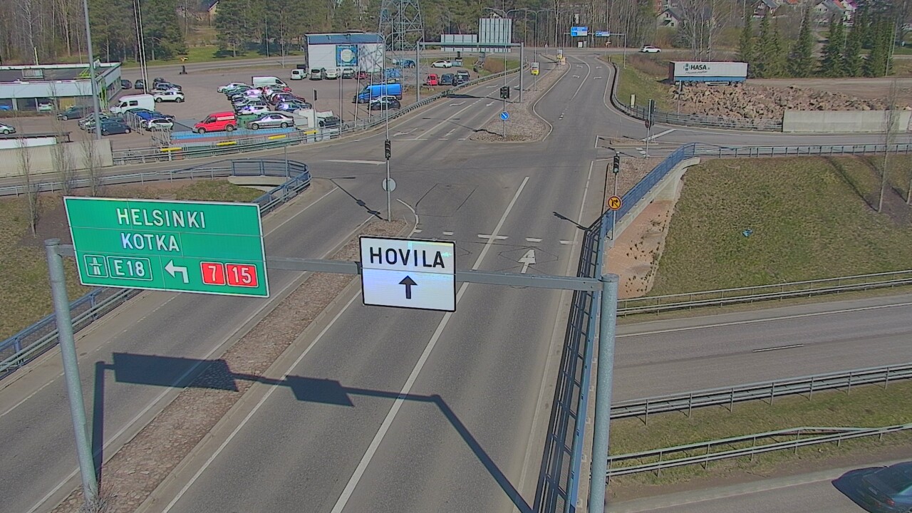 Weather Camera Image Väg 7 Kotka, Jumalniemi, Kotka, Kymenlaakso