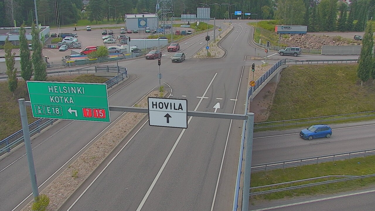 Weather Camera Image Väg 7 Kotka, Jumalniemi, Kotka, Kymenlaakso