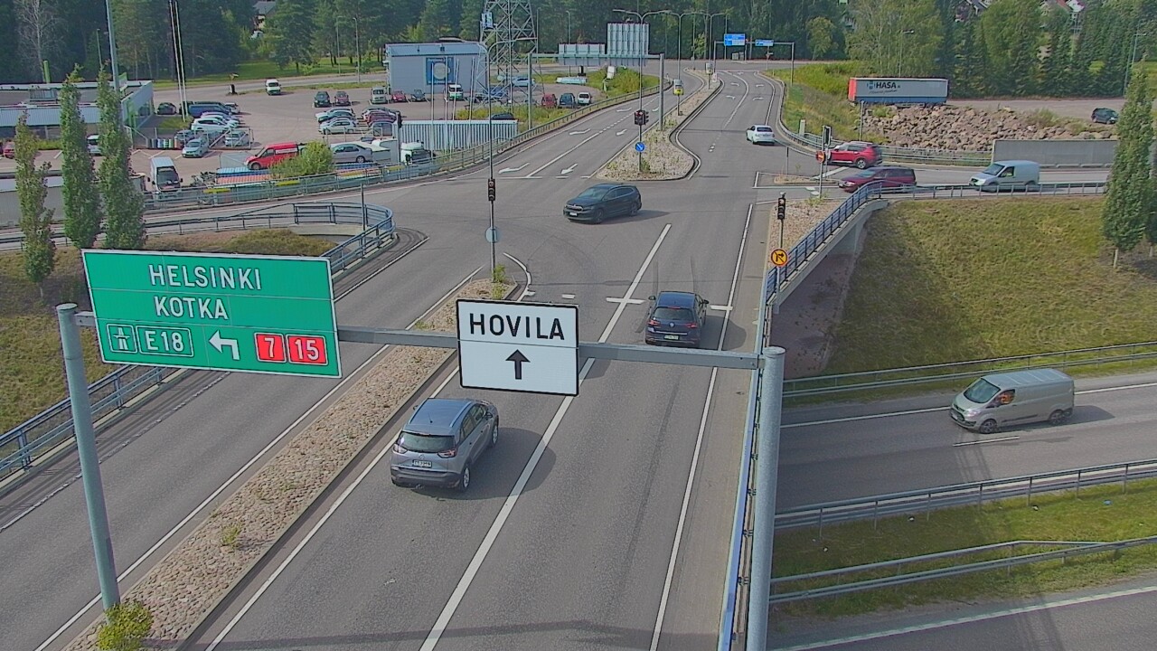 Weather Camera Image Väg 7 Kotka, Jumalniemi, Kotka, Kymenlaakso