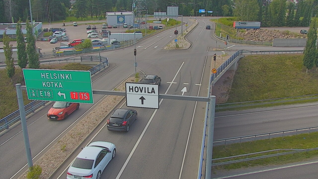 Weather Camera Image Väg 7 Kotka, Jumalniemi, Kotka, Kymenlaakso