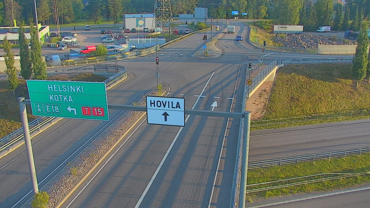 Weather Camera Image Väg 7 Kotka, Jumalniemi, Kotka, Kymenlaakso