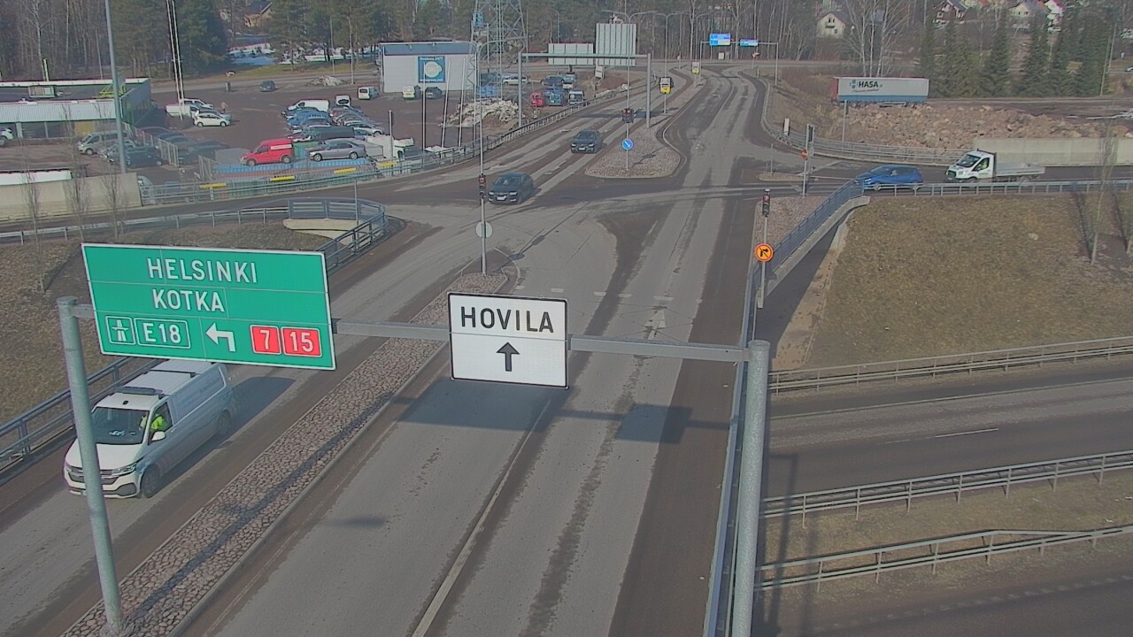 Weather Camera Image Väg 7 Kotka, Jumalniemi, Kotka, Kymenlaakso