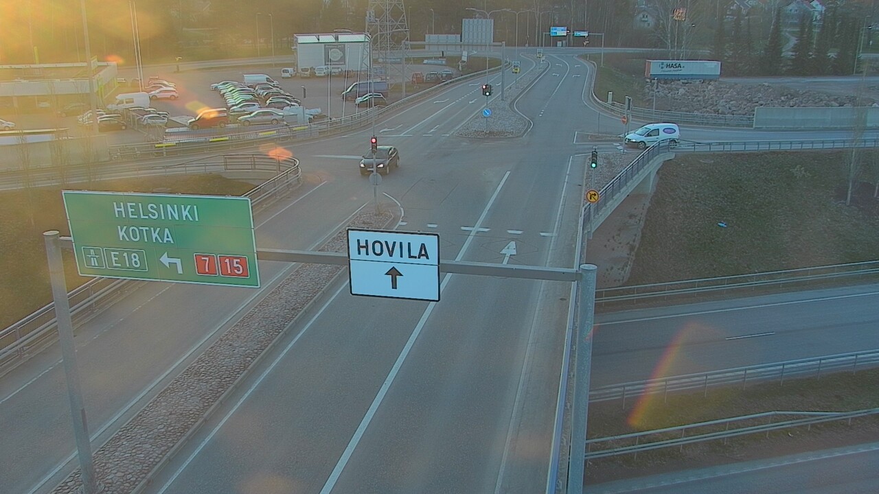 Weather Camera Image Väg 7 Kotka, Jumalniemi, Kotka, Kymenlaakso
