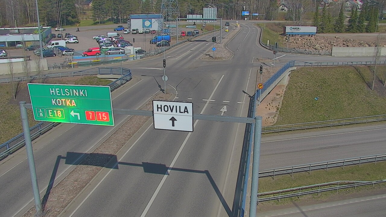 Weather Camera Image Väg 7 Kotka, Jumalniemi, Kotka, Kymenlaakso