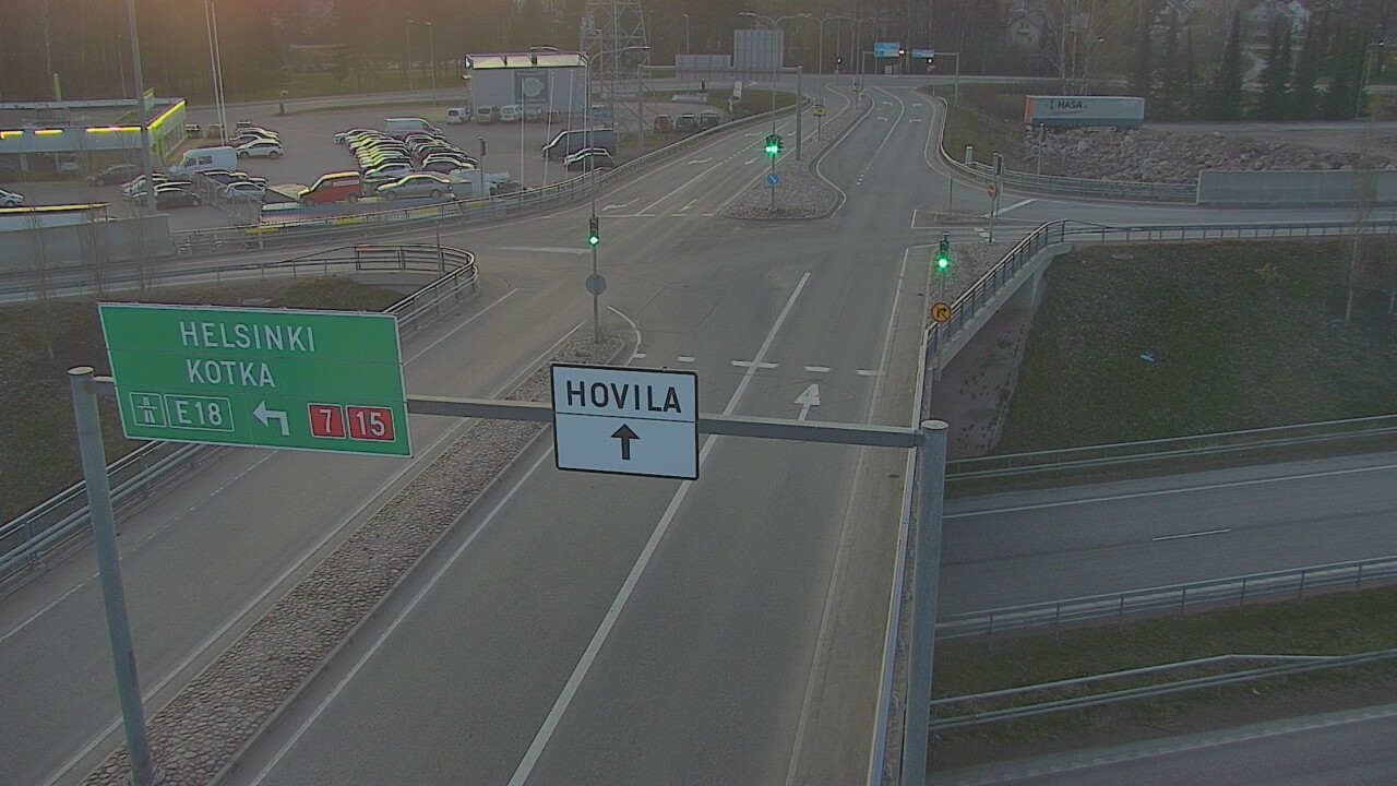 Weather Camera Image Väg 7 Kotka, Jumalniemi, Kotka, Kymenlaakso