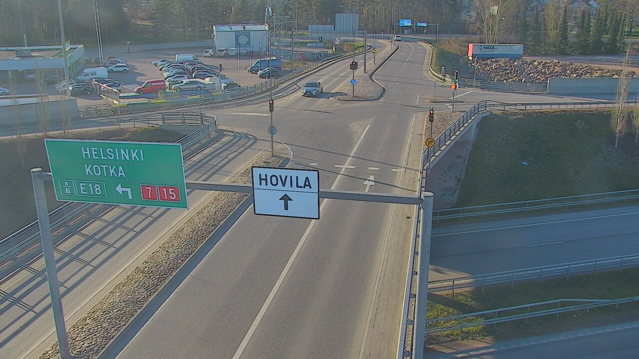 Weather Camera Image Väg 7 Kotka, Jumalniemi, Kotka, Kymenlaakso