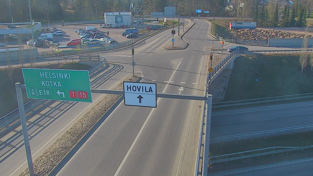 Weather Camera Image Väg 7 Kotka, Jumalniemi, Kotka, Kymenlaakso