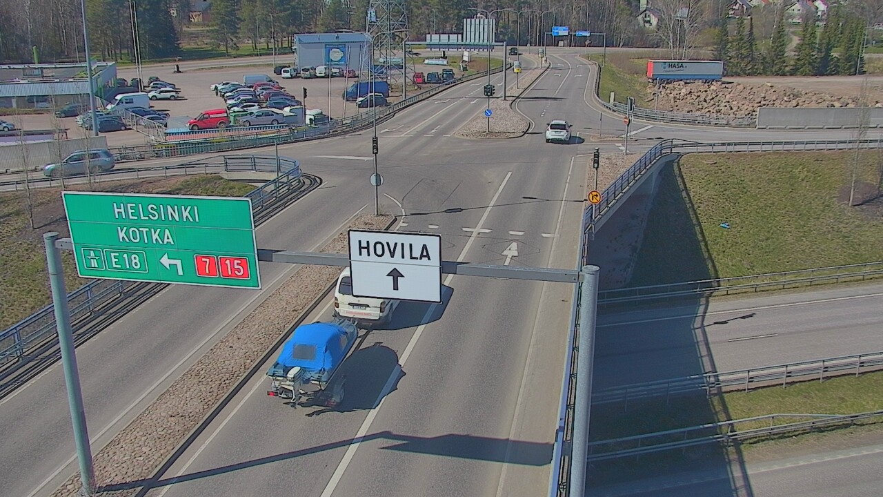 Weather Camera Image Väg 7 Kotka, Jumalniemi, Kotka, Kymenlaakso